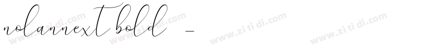 nolannext bold 粗体字体转换